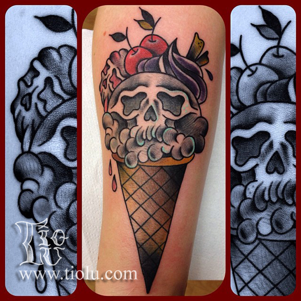 Tattoo uploaded by double • Ice-cream tattoo • Tattoodo